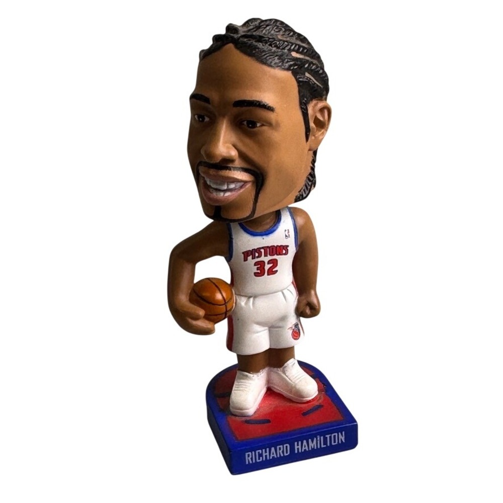 VTG 2004 Richard Hamilton Detroit Pistons‎ Burger King Bobblehead NBA Rip 4"